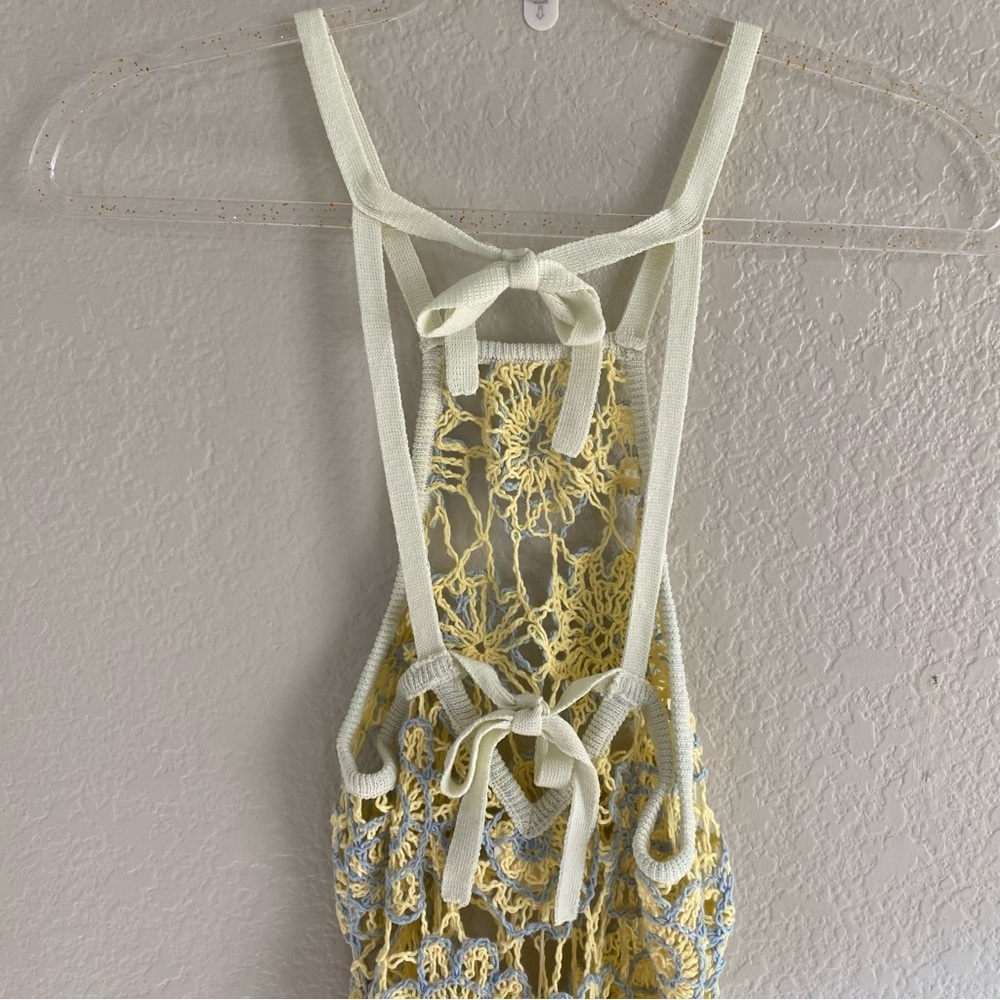 For Love & Lemons Kaya Mini Dress - Light Blue - Picture 7 of 10